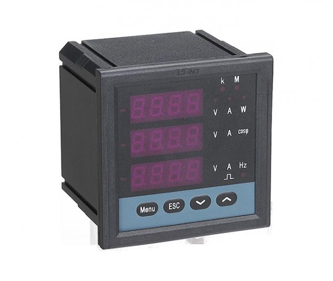 AC 1A 5A Digital Multifunction Meter , 380/400V 3 Phase Power Meter