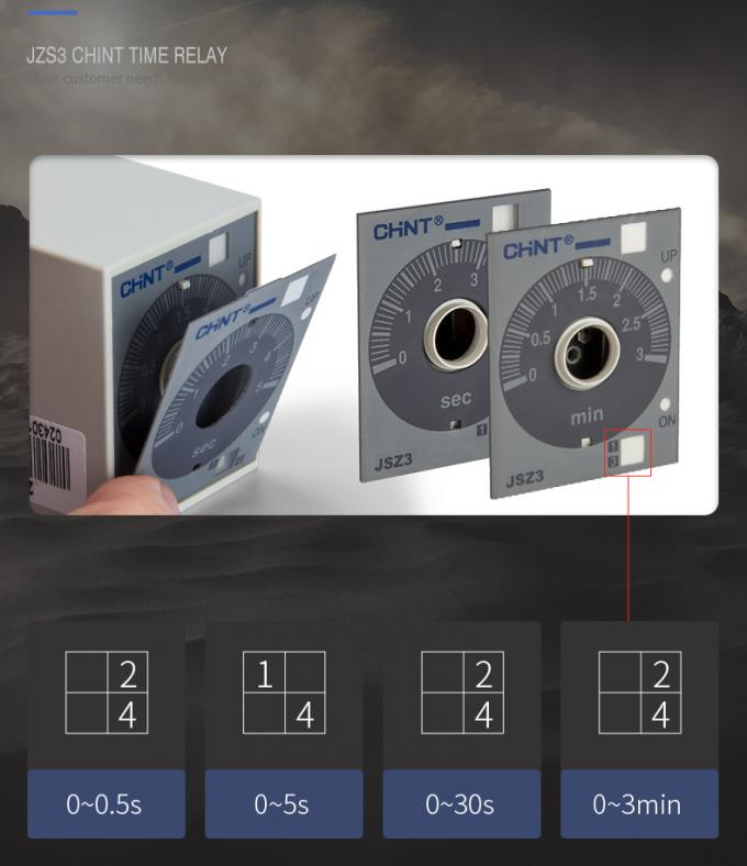 12V 24V 36V Analog Timer Relay , Power On Power Off Delay