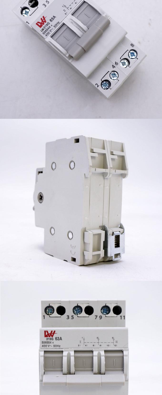 63A 1P 2P 3P 4P 230V 400V Manual Changeover Switch