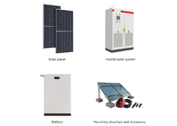 High Efficiency Hybrid Solar Power System 30KW -150KW With Lifepo4 Or Lithium Battery
