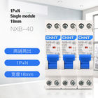 Chint NXB-40 DPN Miniature Circuit Breaker 6~40A, Icn=4500A, 1P+N 18mm single module  for Circuit Protection AC230V Use