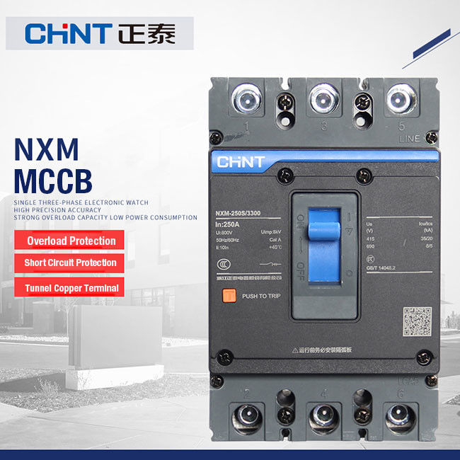 Chint NXM Molded Case Circuit Breaker 3 Pole 4 Pole NXM-63 125S 250S
