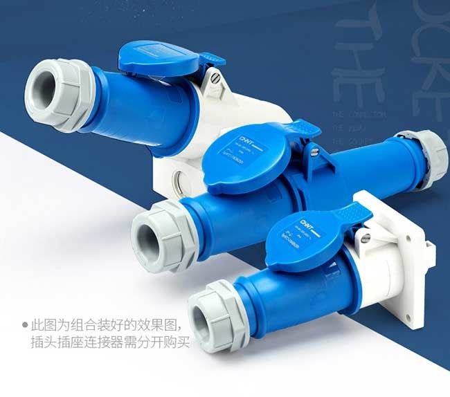 Industrial Plug Socket Low Voltage Components Male Female 16a 32a 63a 230 400v Ip44 Ip67