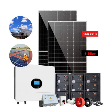 Complete Set Solar Energy System 5000w House Hybrid Solar System 5KW Off Grid Solar Power System