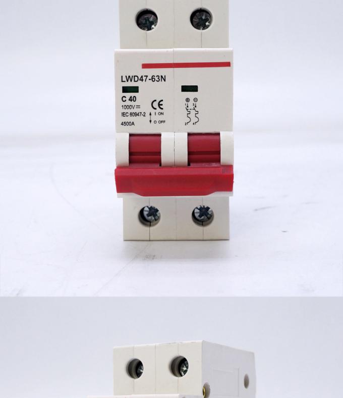 1p 2p 3p 4p 6ka 10ka PV 63A Industrial Circuit Breaker DC/AC Solar System