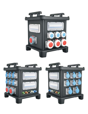 Medium Size Stackable waterproof distribution board Mobile Power Socket ...