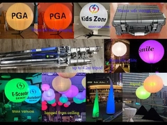 1.6m/5.2ft LED White or RGBW 400W Event Balloon Light – Tripod, Truss, or Ceiling Hanging Us