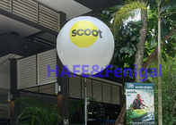 Advertising Decorative PVC Tripod Moon Balloon Lights 600W Exhibition Activity Guide 90cm