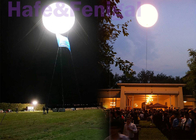 Campaign Advertising Decorative Moon Balloon Lights LED 400w 600W 800W Custom
