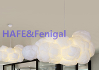 Romantic Chandelier LED Cloud Balloon Lighting Lamp Silk Cotton Floating 2000W 150cm