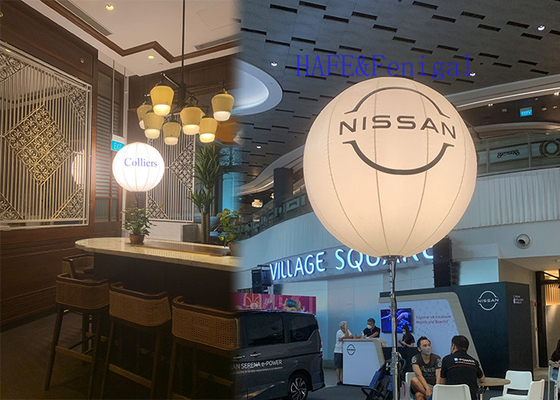 LED 800W Inflatable Moon Balloon Light 240VAC Decorative For Event Celebration