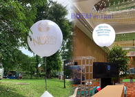 Event Decoration Moon Inflatable Balloon Light 2000W Printing Options Amusement 160cm