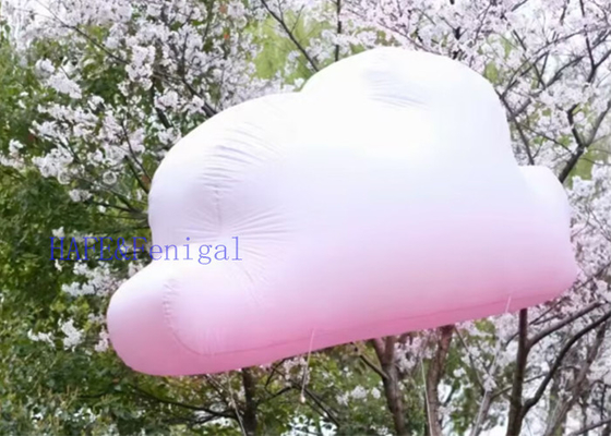 Atmospheric Inflatable Balloon Cloud LED Lights For Indoor Event Decoration