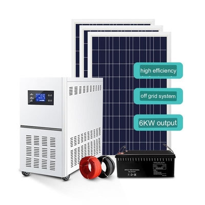 Solar Power System Home 220v6kw Of Off-Grid Inverter Control Photovoltaic Panel Battery Power