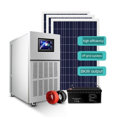 8kw Solar Power System Home 220v Offgrid Integrated Generator Photovoltaic Panel Full Set