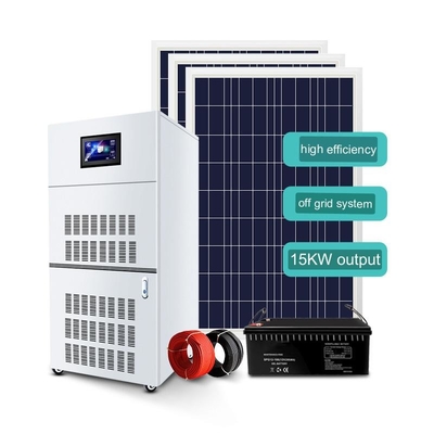 15KW Solar Generator System Home Off Grid Storage Photovoltaic Complete Set 220v High Power