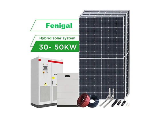 Hybrid Set Solar Power Battery Energy Storage System 30kw 50kw For Home 60Hz