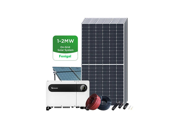 On Grid Solar Photovoltaic System Industrial Use 1MW 2MW 240Vac