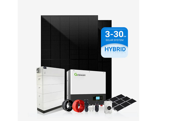 Hybrid Off Grid Solar Panel Power System 8kW 10kW 15kW 20kW Energy Residential