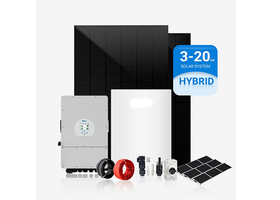 Complete Solar Energy System Hybrid Inverter 3kw 5kw 8kw 10kw Solar Home Power System