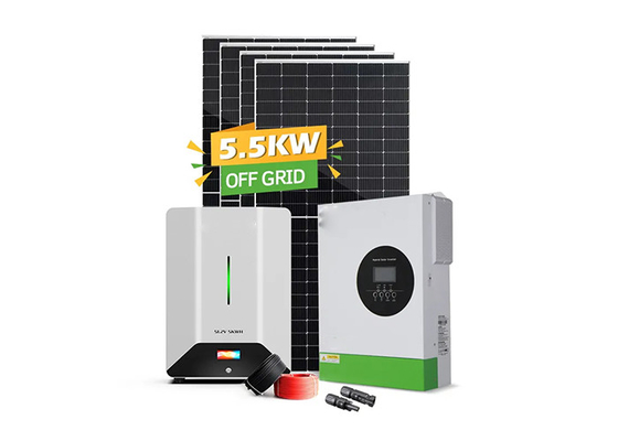 5.5kw Solar Power Energy Storage System Off Grid  Full Package Monocrystalline Silicon