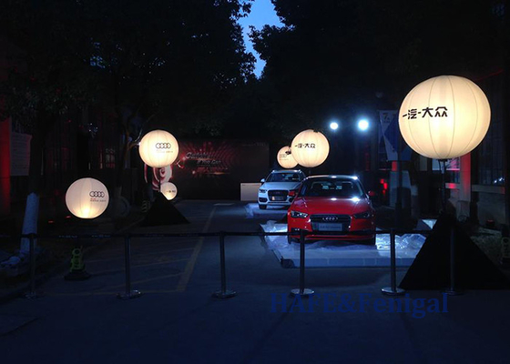 Commercial Inflatable Balloon Light 3m Custom PVC Air Ball With LED Light 800W