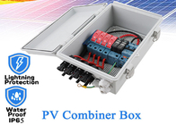 Plastic 15A PV Combiner Box 4 Strings 550VDC Circuit Breaker For Solar Panel
