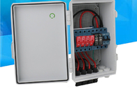 Plastic 15A PV Combiner Box 4 Strings 550VDC Circuit Breaker For Solar Panel