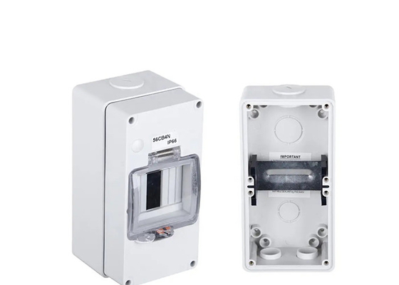 IP66 Enclosure Waterproof Plastic Distribution Box 4 Ways Switch MCB Box