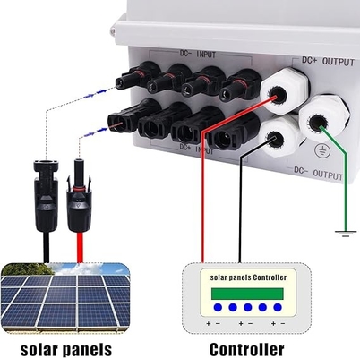 6 String Weatherproof Distribution Box For On-Grid / Off-Grid Solar Panel System