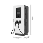 60KW OCPP DC Fast Charger Station LCD Display CCS+CHADEMO+AC CE Certified