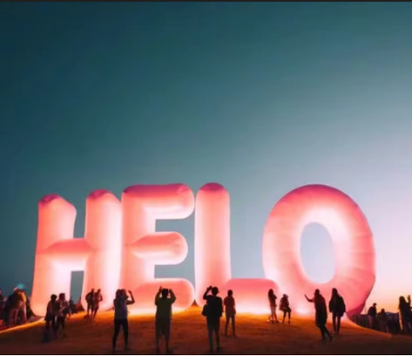Direct supply from the manufacturer: one-stop inflatable advertising model display planning, equipped with luminous Engl