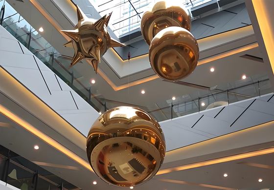 Customized Giant PVC Wedding Party Ceiling Decorations Vibrant Inflatable Mirror Balloons For A Unique Disco Ambience