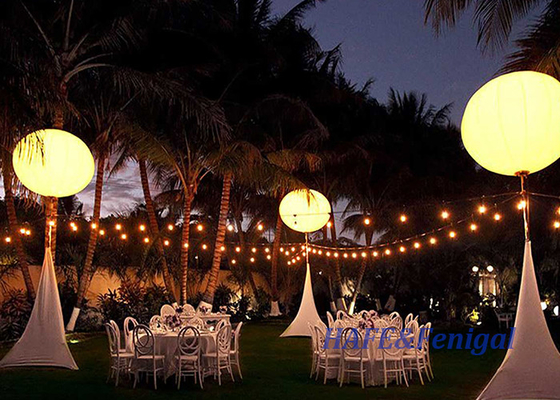 Advertising Inflatable Led Light Balloon 1-3M With Logo Led Balloon Stand For Activity Decoration