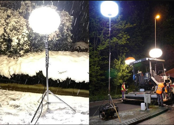 360 Degree SUN 480W LED Balloon Light For Night Construction Glare Free Work Zone Lighting