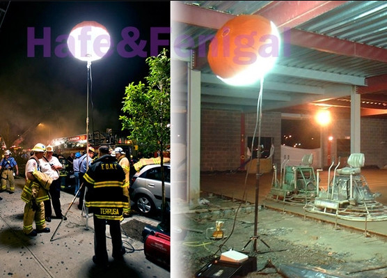 Safe and Efficient Nighttime Illumination with HAFE 1000W LED Balloon Light for Highway Work