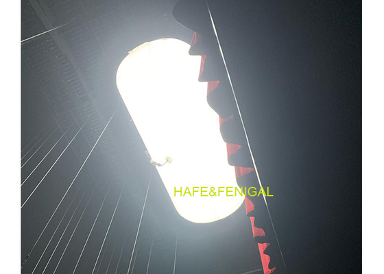 Dia.2.5m X L5m Inflatable Tube LED 1.8kW Balloon Light For Churches Theatre Stage Lighting