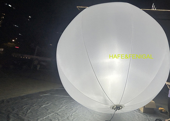 Dia.4.2m Spherical 360-Degree Halogen 2.4KW Balloon Light For Film Production