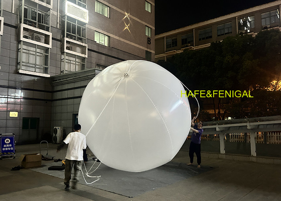 Cinematography 3.3m Diameter Sphere Hybrid Film Lighting Balloons 1.8KW With 2 Skirts CCT 2700K-6500K