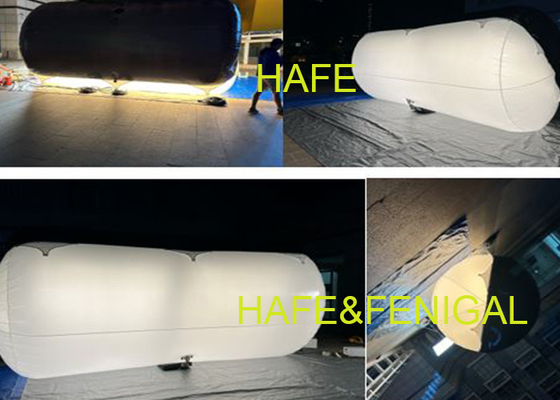 Inflatable Tubular HMI Daylight Helium Lighting Balloon For Outdoor Filming