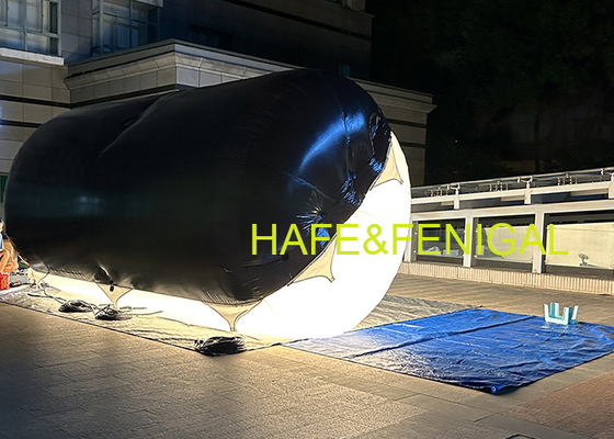 Movie Shooting Inflatable Tubular Halogen Helium Lighting Balloon Can Be Used Outdoors