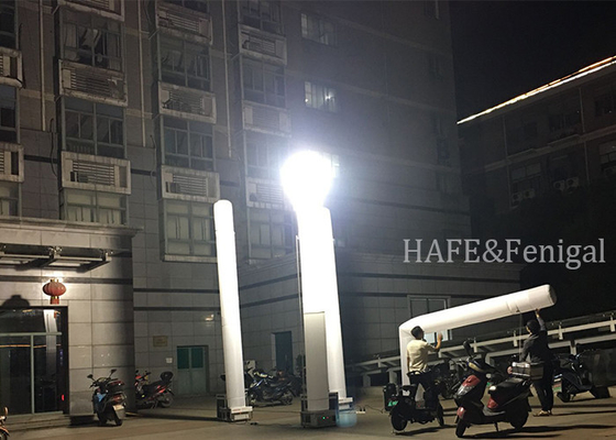 Outdoor Power Supply Optional 120V/50HZ HID 1000w Inflatable Emergency Lighting Tower Battery