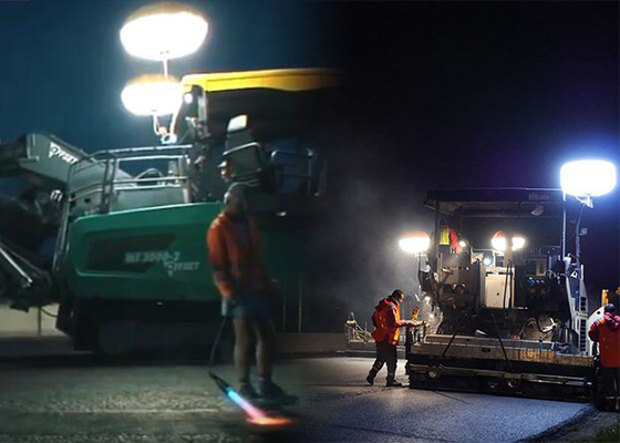 Safety Balloon Light Tower 600w Led   For Road And Building Repairs Lighting