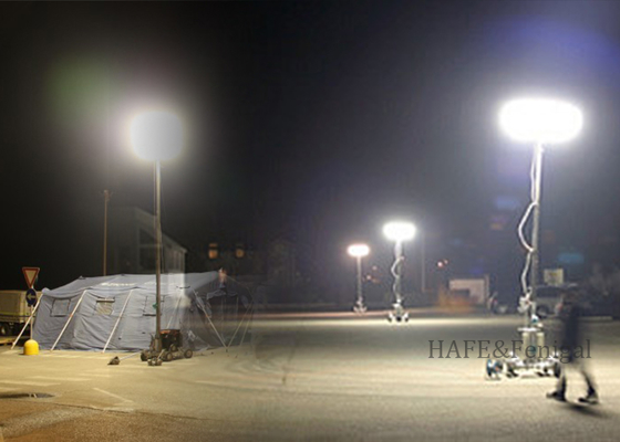 200W Outdoor Industrial and Rescue Lighting, Glare-Free Tripod Balloon Light Customizable