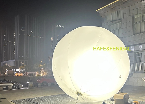 Dia.4.2m Spherical 360 Degree Halogen 2.4KW Balloon Light For Film Production