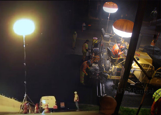 400W LED Inflatable Light Tower Soft Light for Work Areas Easy Setup