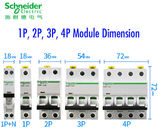 Acti9 MCB Schneider Electric Miniature Circuit Breaker 6~63A, 1P,2P,3P,4P,DPN for electrical distribution