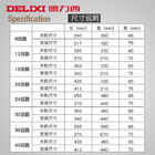 63A 100A Plastic Polycarbonate Lighting Distribution Box 9 12 16 20 24 32 36 45 Ways Delixi