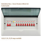 OEM Terminal Electrical Db Box , Plastic Distribution Box With Circuit Breakers Multi Ways