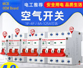 OEM Miniature Circuit Breaker 6~63A, 80~125A, 1P,2P,3P,4P for Circuit Protection AC220~240V Application